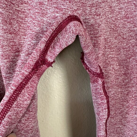 Gymshark Flex Leggings Workout Athletic High Rise Marled Red Women's Medium - Picture 5 of 7